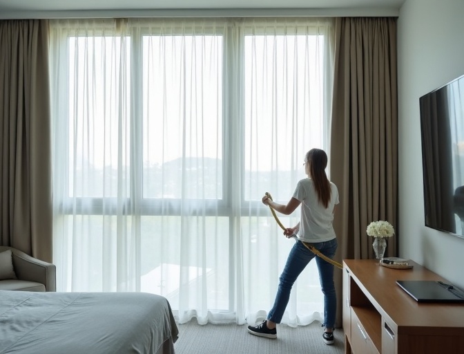 Peregian Springs Sheer Curtain Cleaning